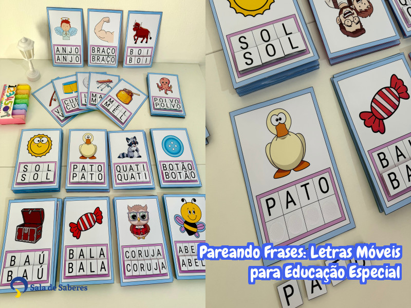 Imagem de Pareando Letras: Letras Móveis para Educação Especial