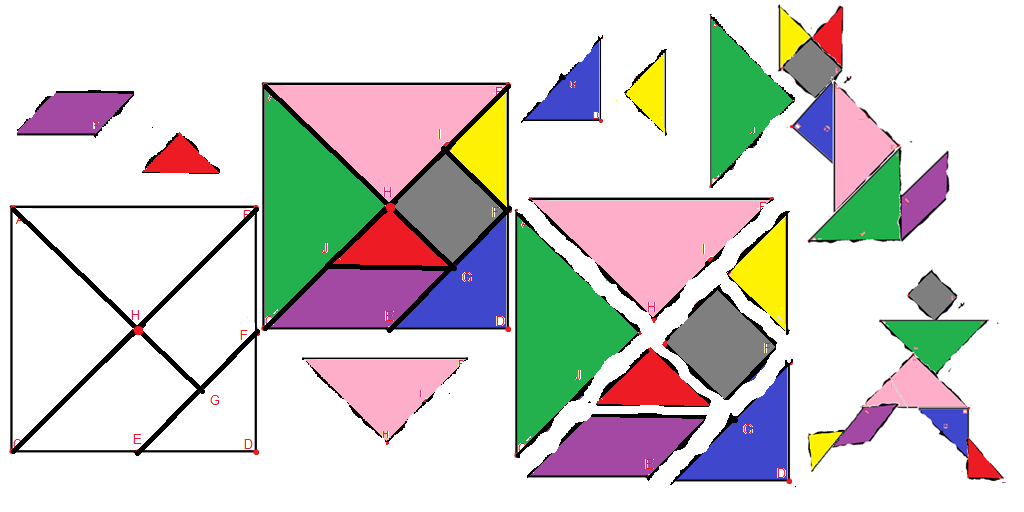 Preview de Passo a passo: como montar/fazer o Tangram 