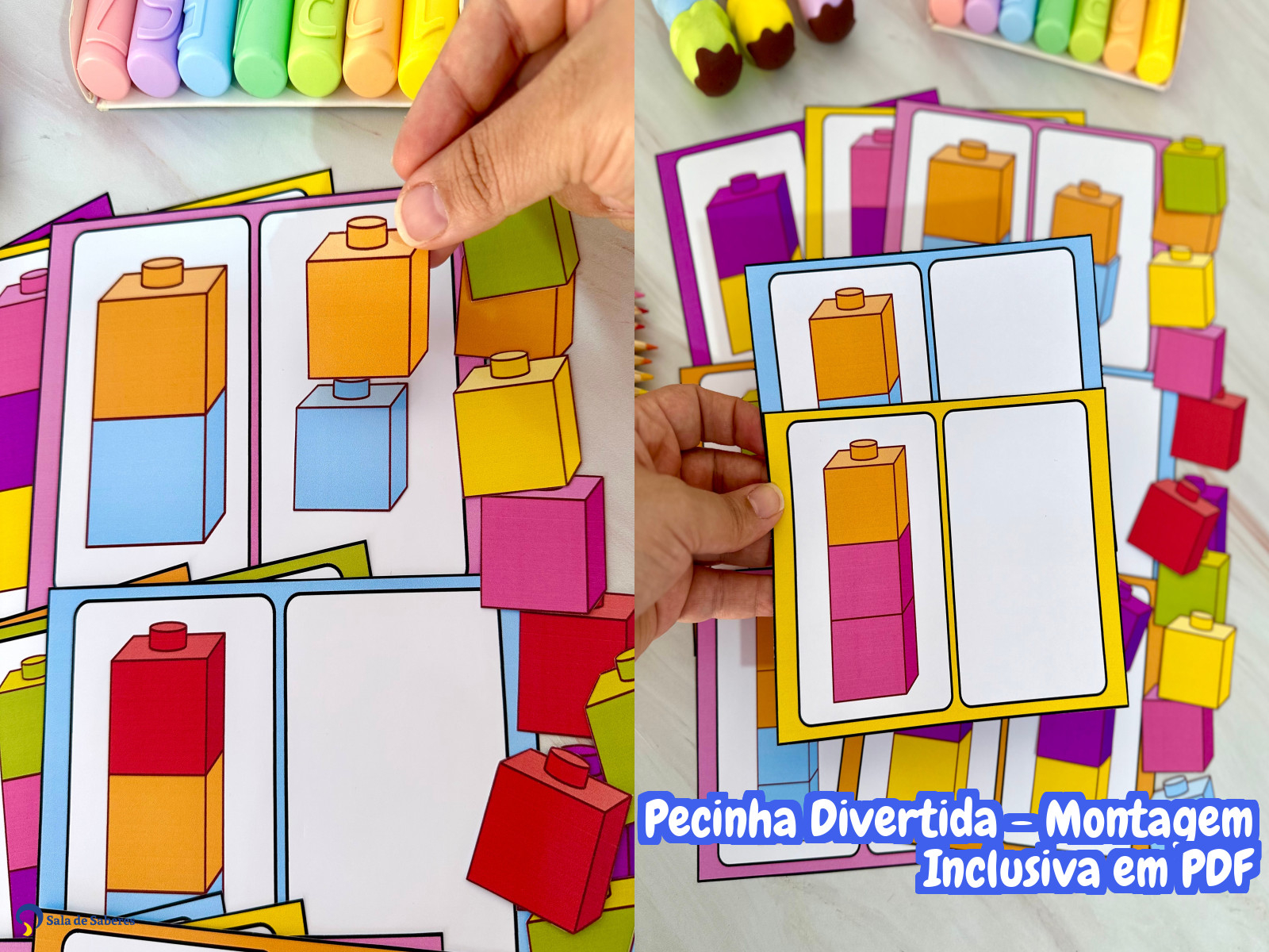 Preview de Pecinha Divertida - Montagem Inclusiva em PDF