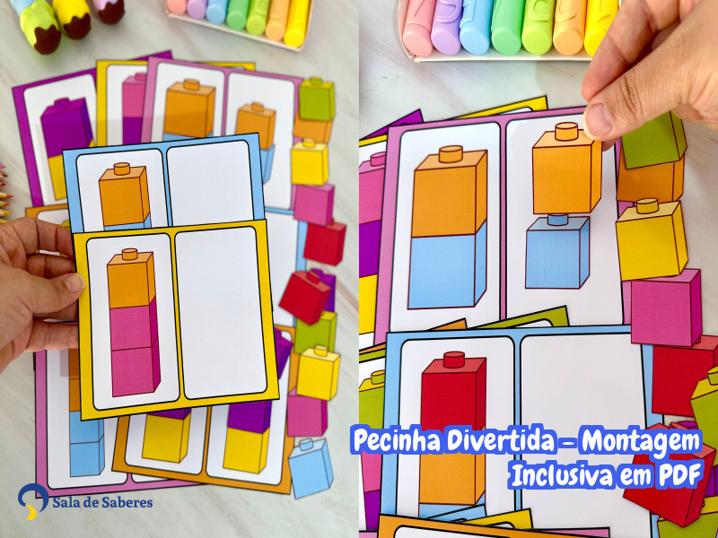 Imagem de Pecinha Divertida - Montagem Inclusiva em PDF