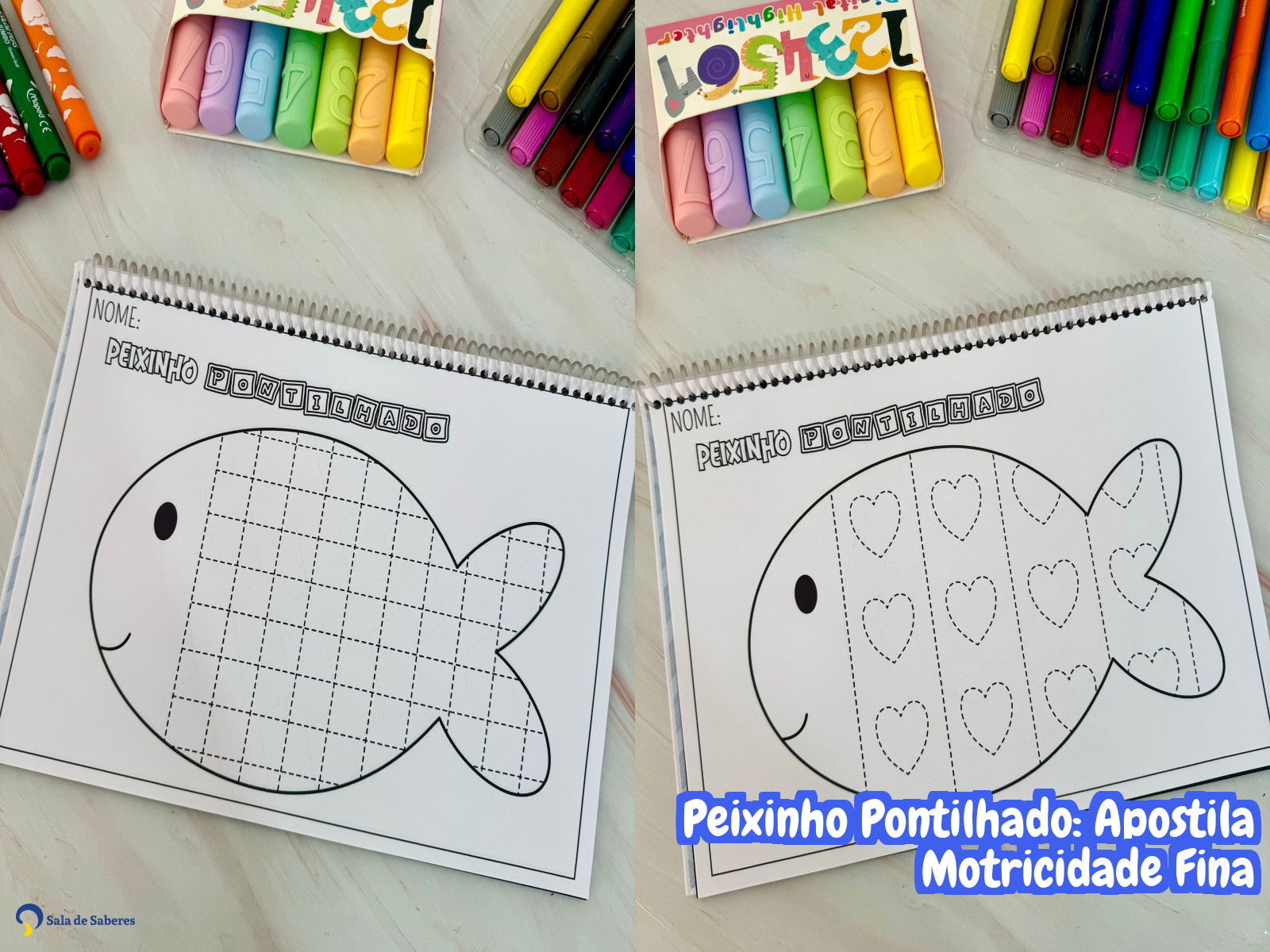 Preview de Peixinho Pontilhado: Apostila Motricidade Fina