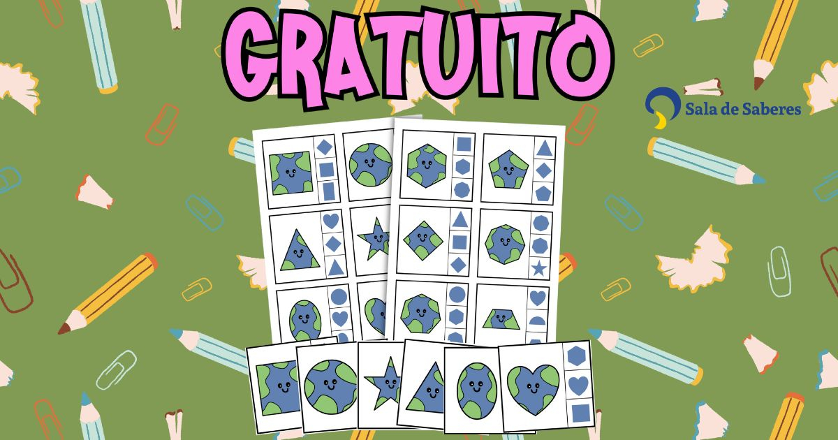 Imagem de Identificação de Formas Geométricas com Imagens do Planeta