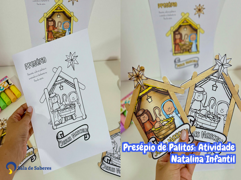 Imagem de Presépio de Palitos: Atividade Natalina Infantil