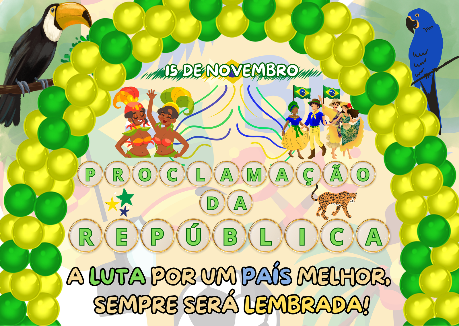 Preview de Painel Proclamação da República - 18 Páginas A4