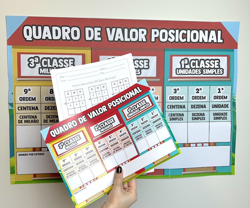 Imagem de Quadro de Valor Posicional - QVL - Kit com Atividades