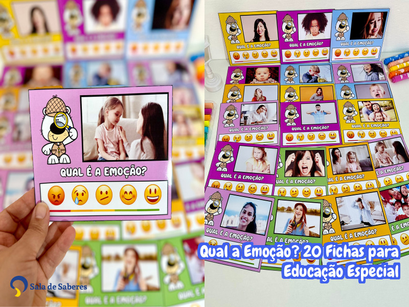 Imagem de Qual a Emoção? 20 Fichas para Educação Especial