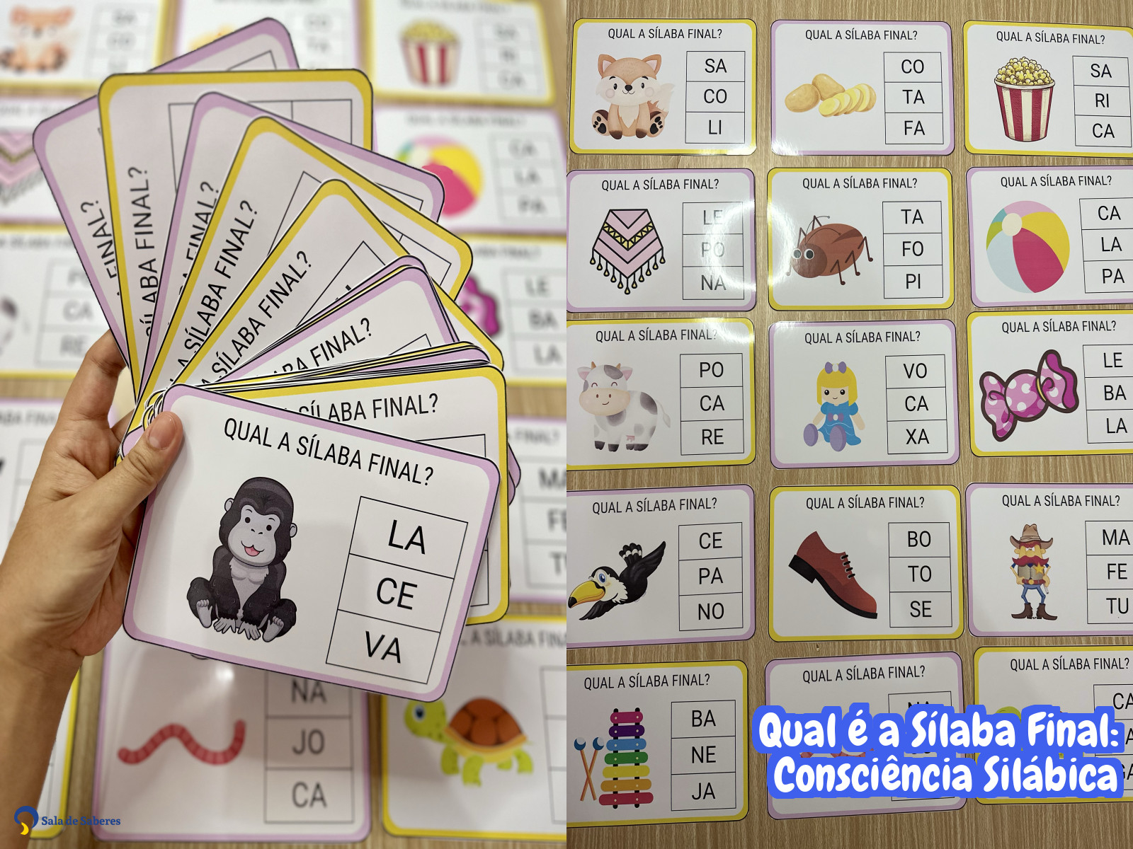 Preview de Qual é a Sílaba Final: Consciência Silábica