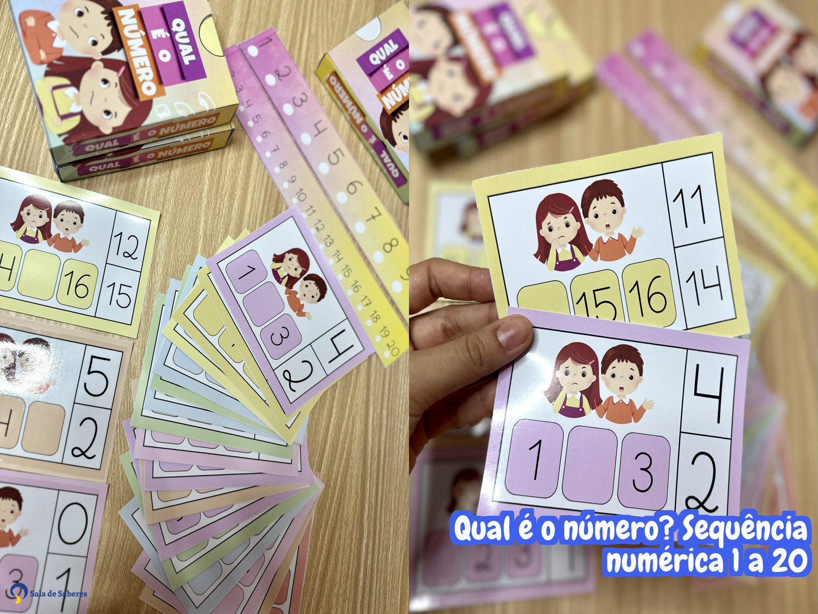 Preview de Qual é o número? Sequência numérica 1 a 20
