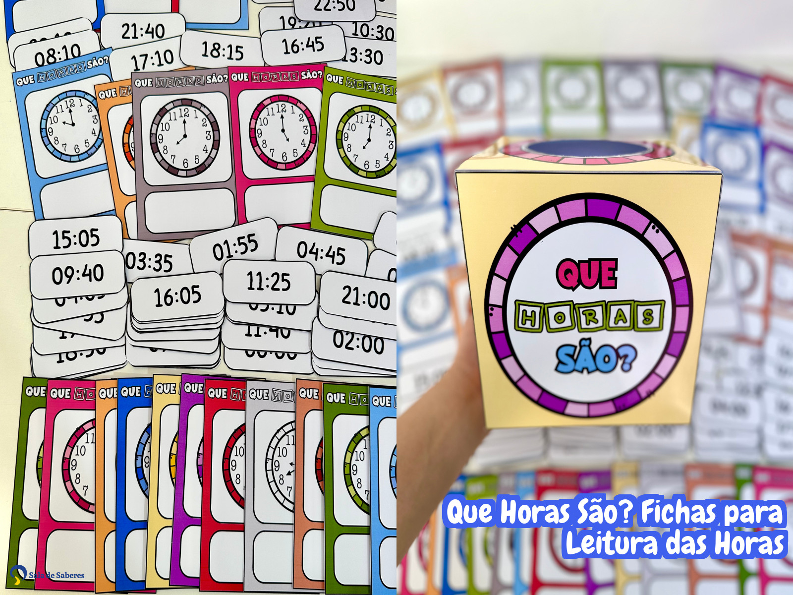 Preview de Que Horas São? Fichas para Leitura das Horas