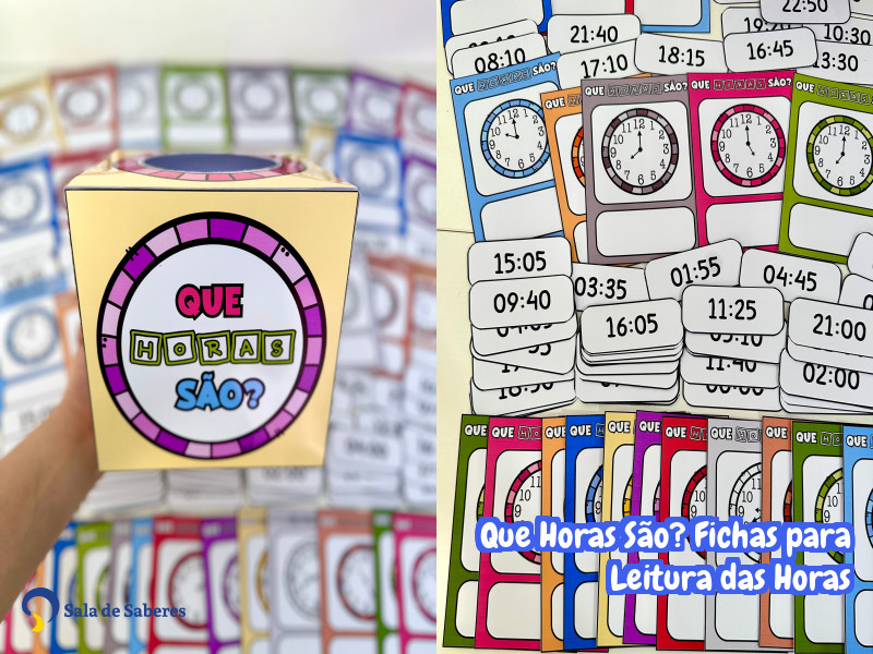 Imagem de Que Horas São? Fichas para Leitura das Horas