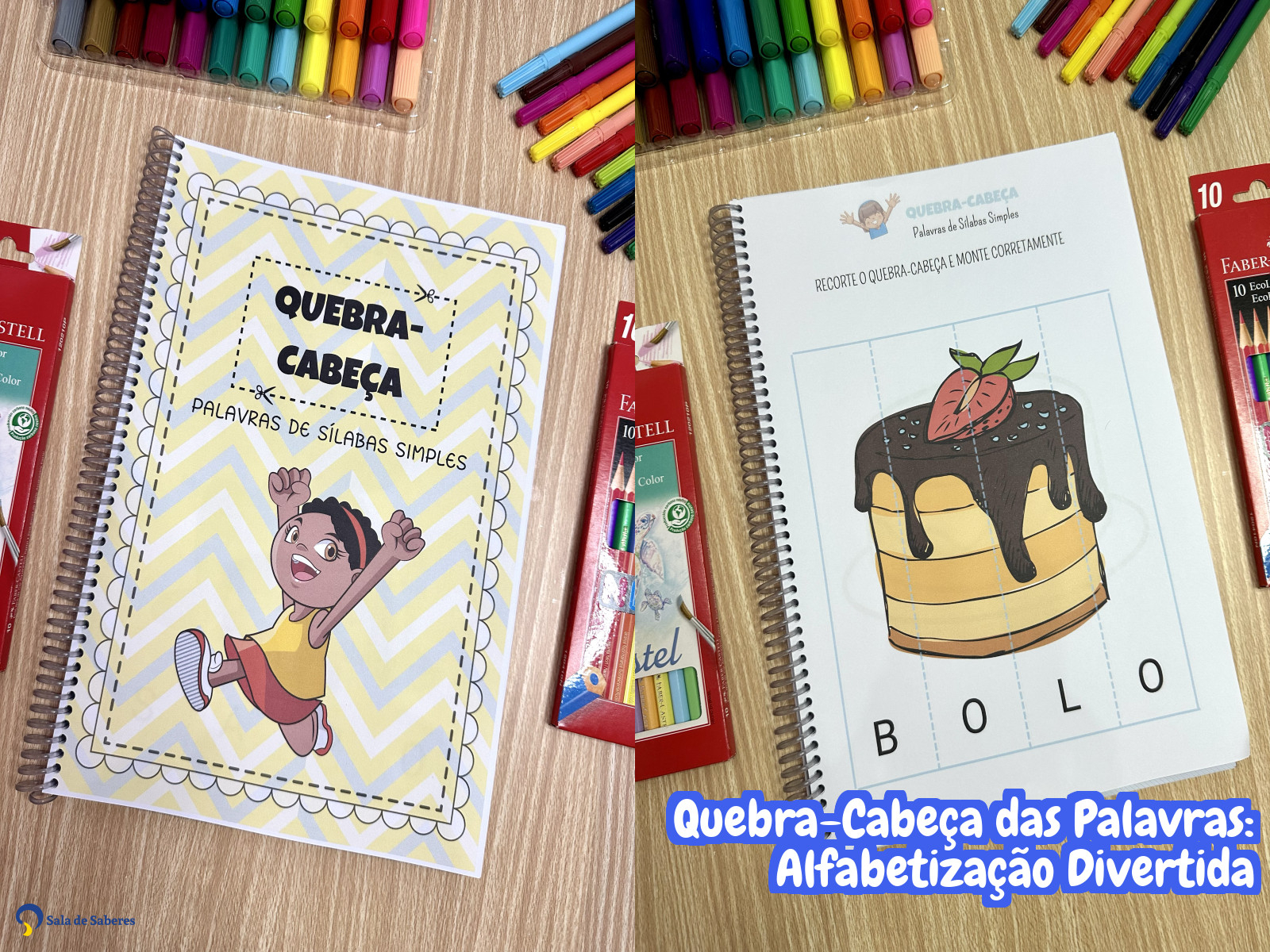 Preview de Quebra-Cabeça das Palavras: Alfabetização Divertida