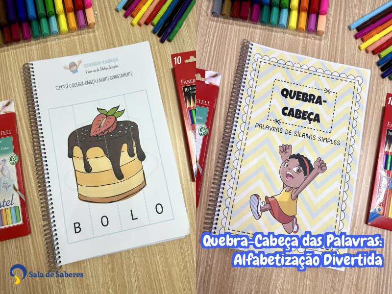 Imagem de Quebra-Cabeça das Palavras: Alfabetização Divertida