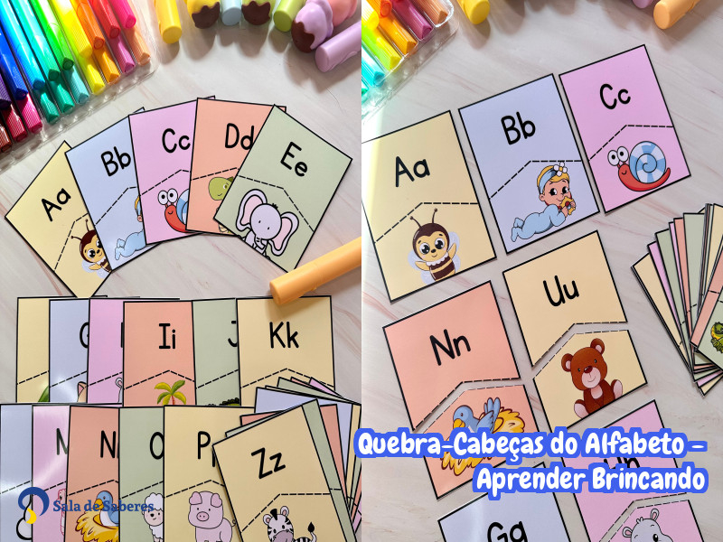 Imagem de Quebra-Cabeças do Alfabeto - Aprender Brincando