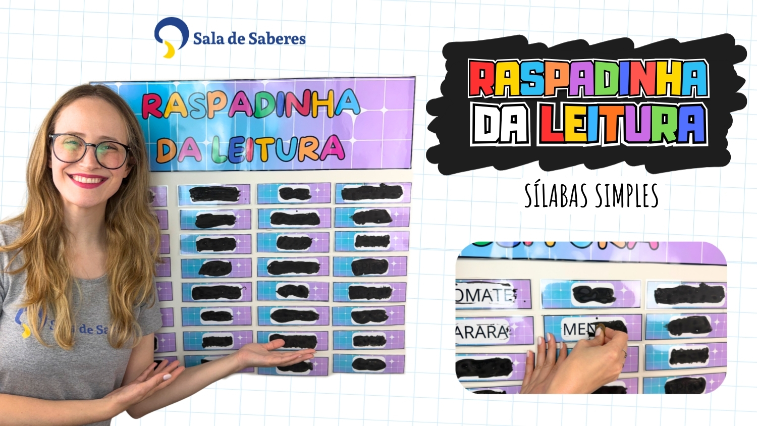 Imagem de Raspadinha da Leitura — 120 Palavras de Sílabas Simples