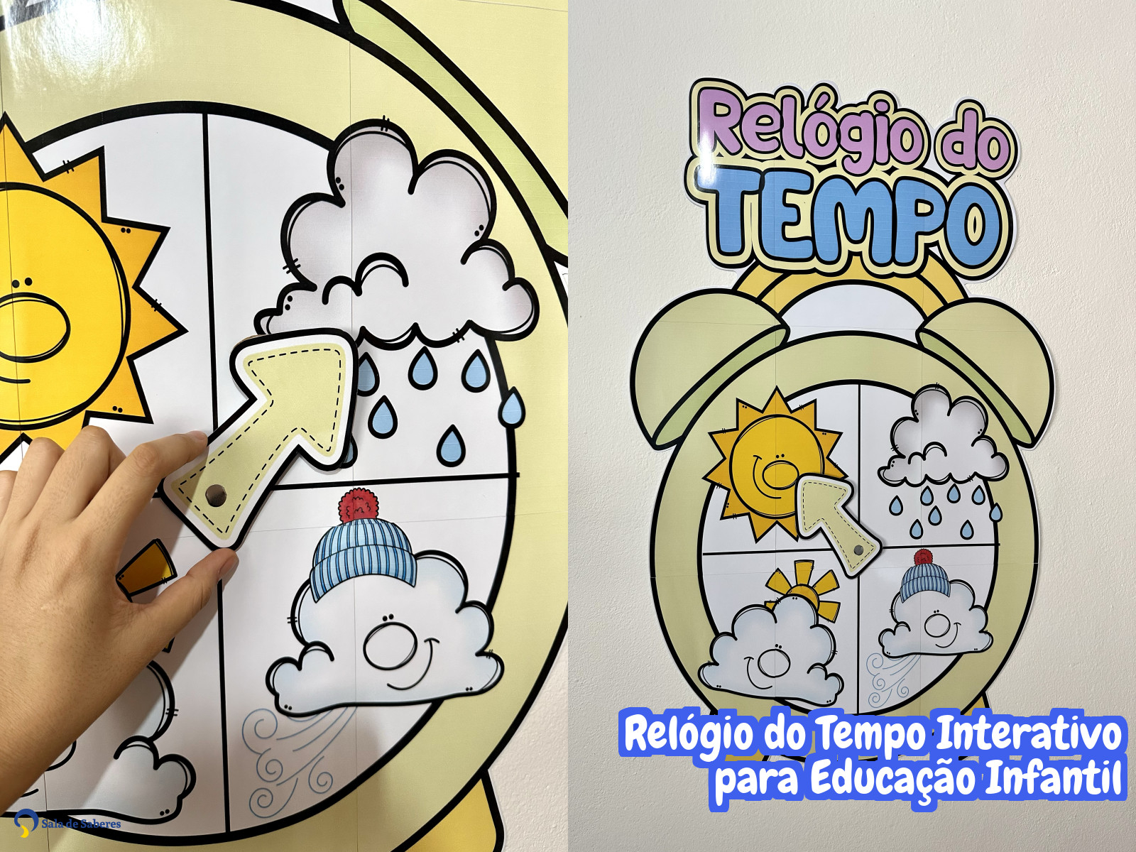 Preview de Relógio do Tempo Interativo para Educação Infantil