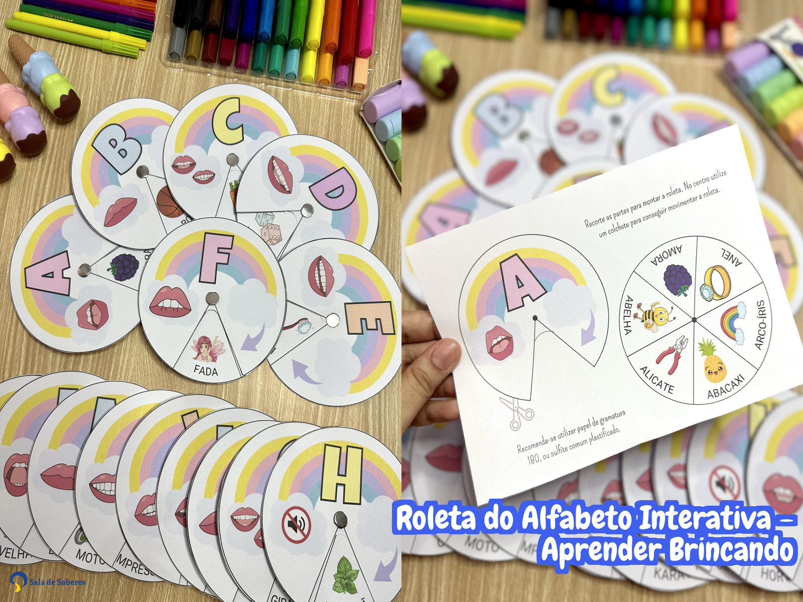 Preview de Roleta do Alfabeto Interativa - Aprender Brincando