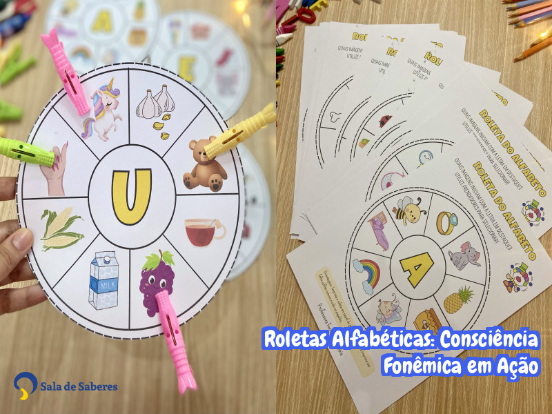 Imagem de Roletas Alfabéticas: Consciência Fonêmica em Ação