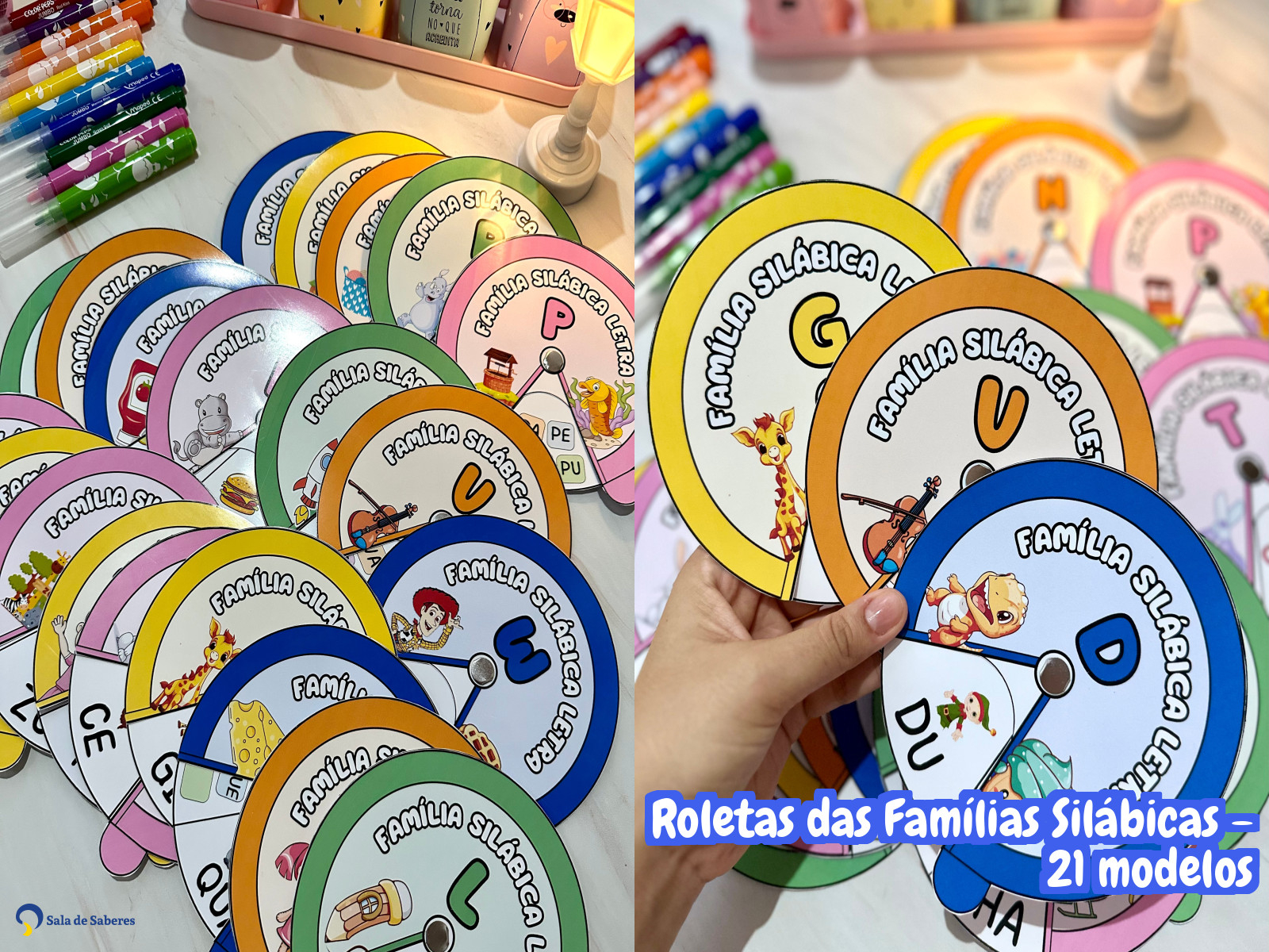 Preview de Roletas das Famílias Silábicas - 21 modelos