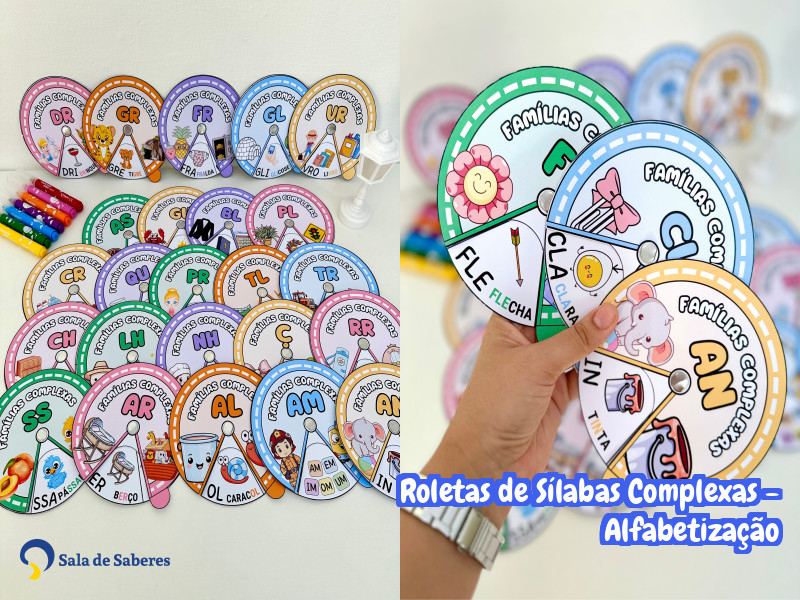 Imagem de Roletas de Sílabas Complexas - Alfabetização