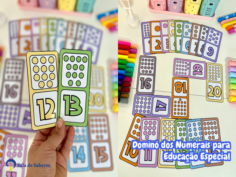 Imagem de Dominó dos Numerais para Educação Especial