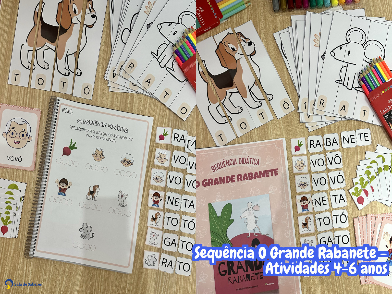 Preview de Sequência O Grande Rabanete - Atividades 4-6 anos