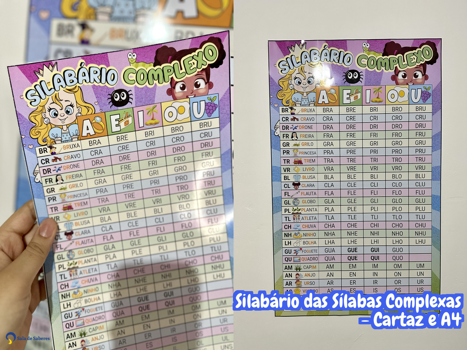 Preview de Silabário das Sílabas Complexas - Cartaz e A4