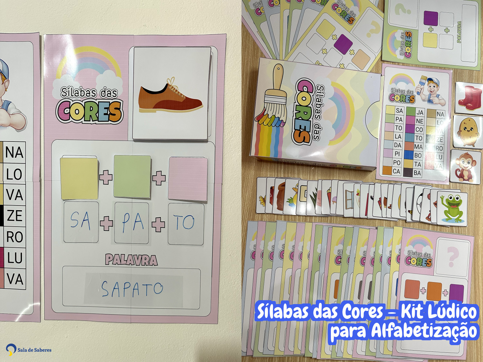 Preview de Sílabas das Cores - Kit Lúdico para Alfabetização