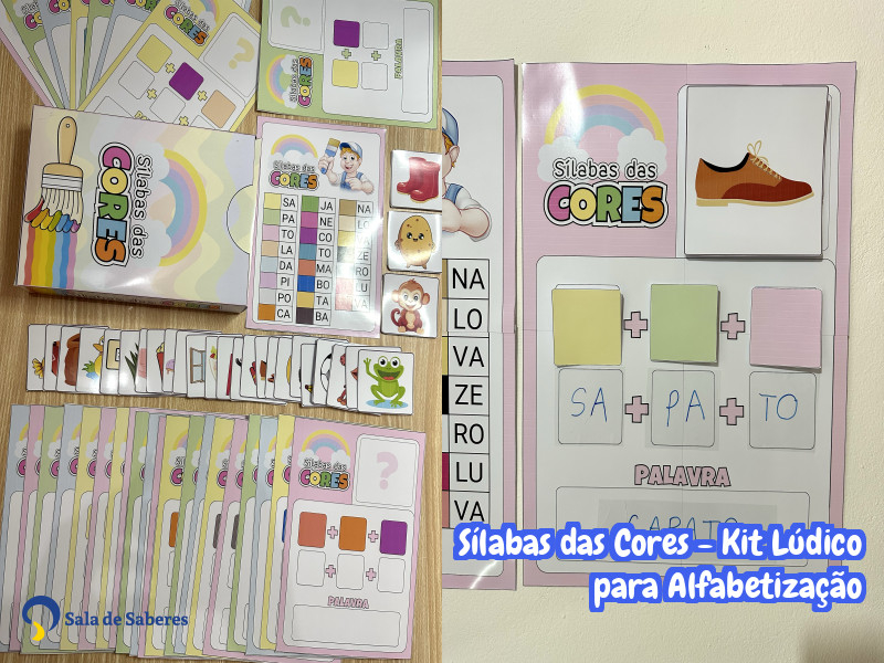Imagem de Sílabas das Cores - Kit Lúdico para Alfabetização