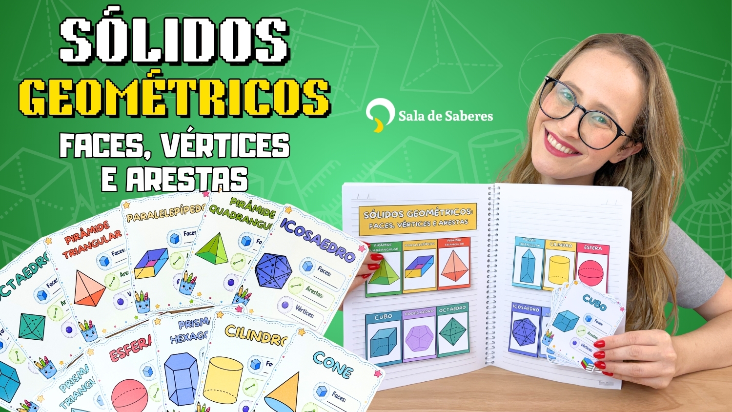 Preview de Sólidos Geométricos: Faces, Vértices e Arestas