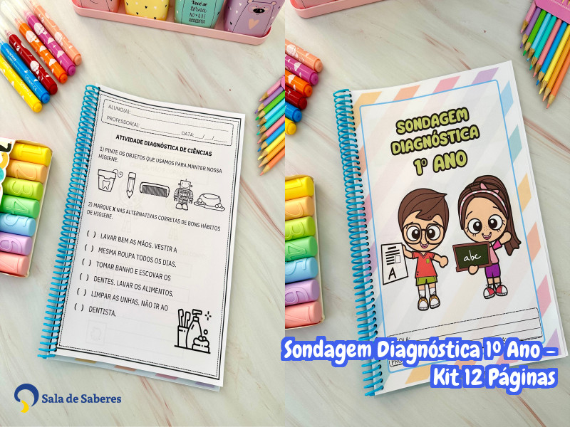 Imagem de Sondagem Diagnóstica 1º Ano - Kit 12 Páginas