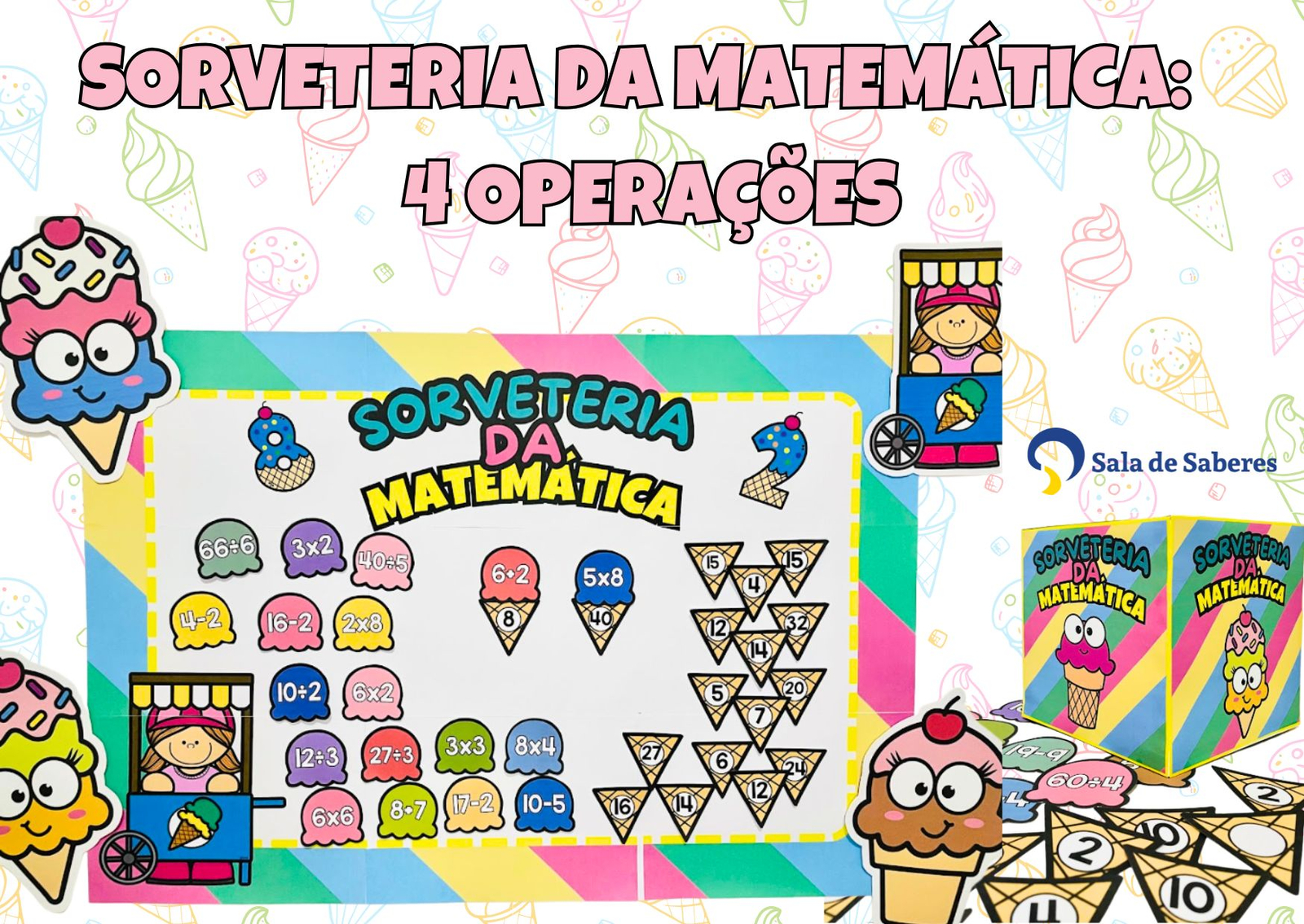 Preview de Sorveteria dos Números - Painel e Caixinha