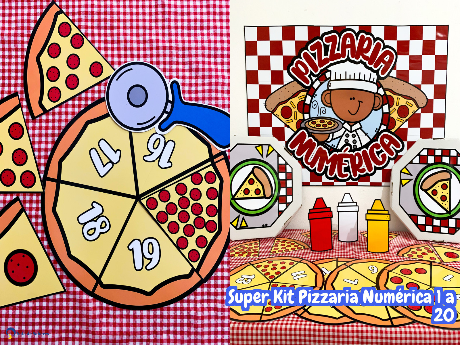 Preview de Super Kit Pizzaria Numérica 1 a 20