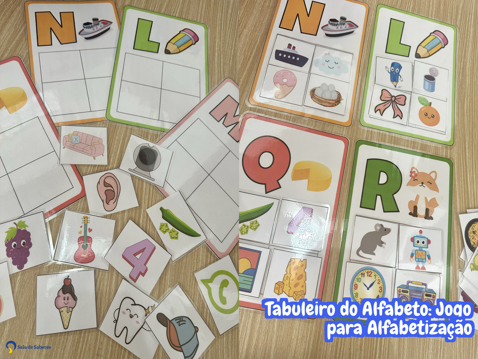 Preview de Tabuleiro do Alfabeto: Jogo para Alfabetização
