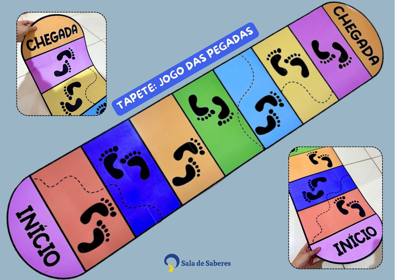 Imagem de Tapete das Pegadas - Coordenação Motora Ampla