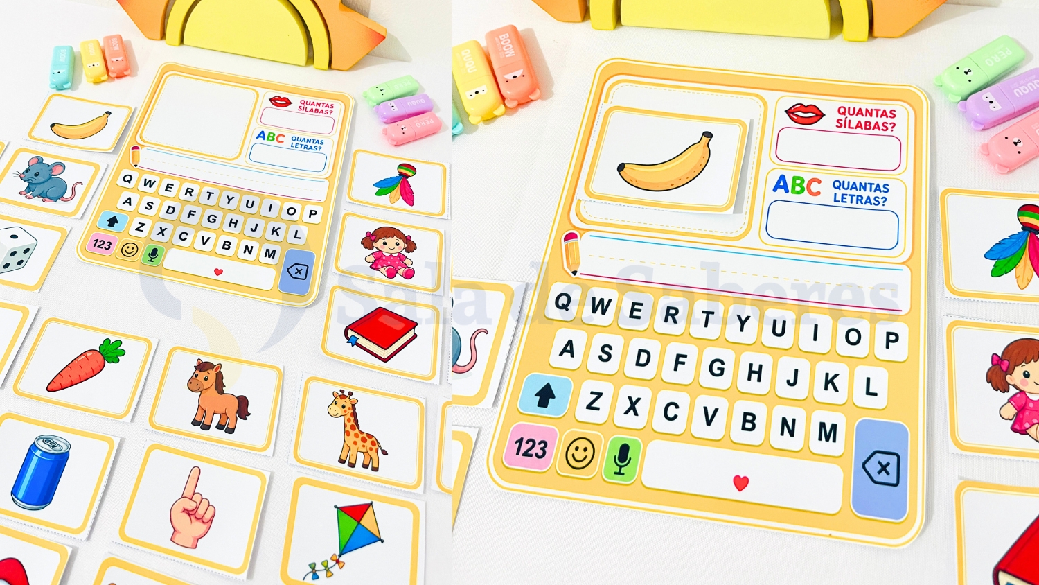 Imagem de Teclado da Escrita - 40 Cartas Ilustradas para Alfabetização