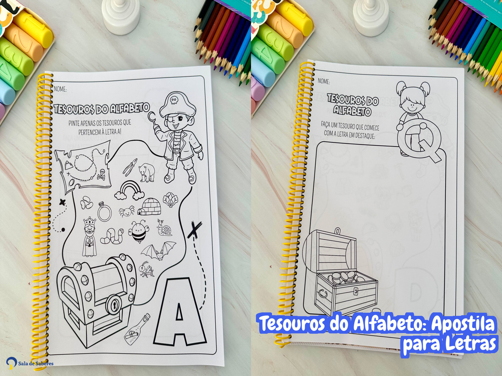 Preview de Tesouros do Alfabeto: Apostila para Letras