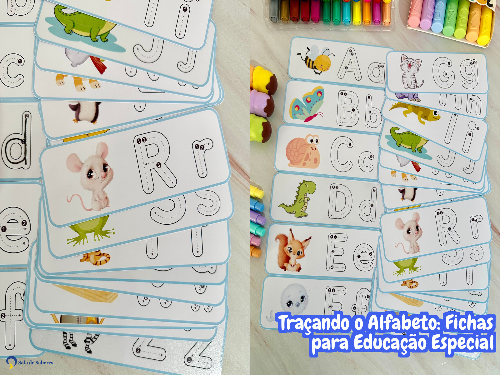 Preview de Traçando o Alfabeto: Fichas para Educação Especial