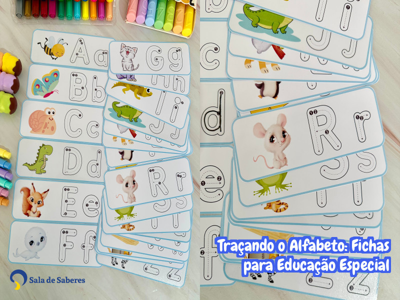 Imagem de Traçando o Alfabeto: Fichas para Educação Especial