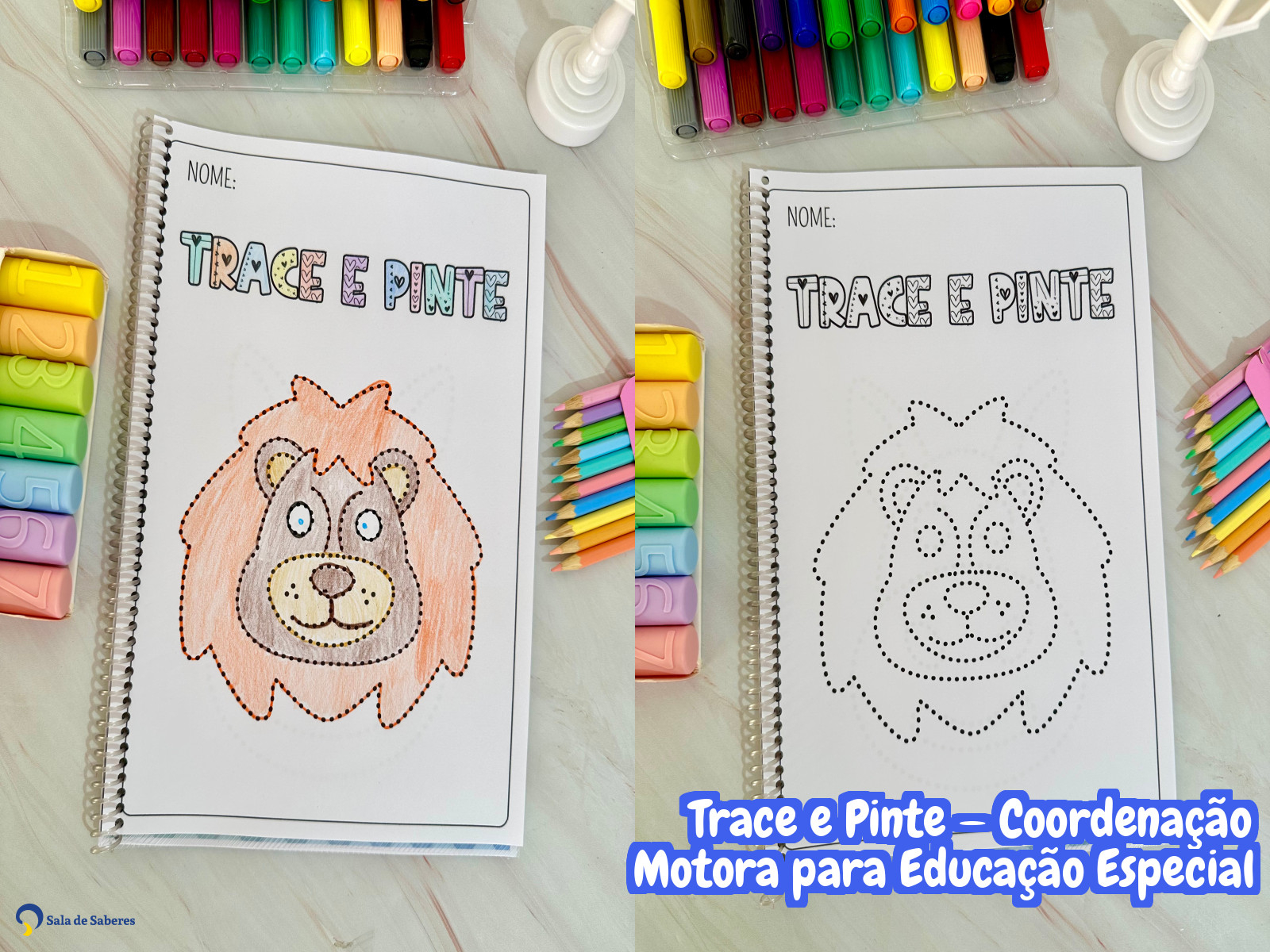 Preview de Trace e Pinte — Coordenação Motora para Educação Especial