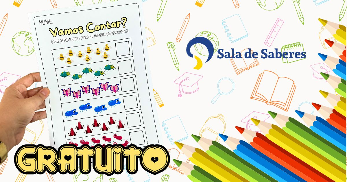 Preview de Atividade Colorida de Contagem para Aprendizagem Inicial