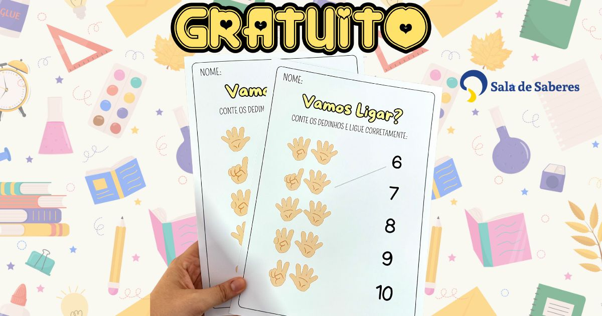 Imagem de Contando Dedinhos: Ligando Quantidades aos Numerais