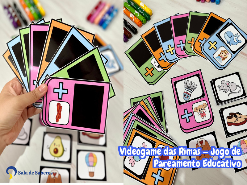 Imagem de Videogame das Rimas — Jogo de Pareamento Educativo