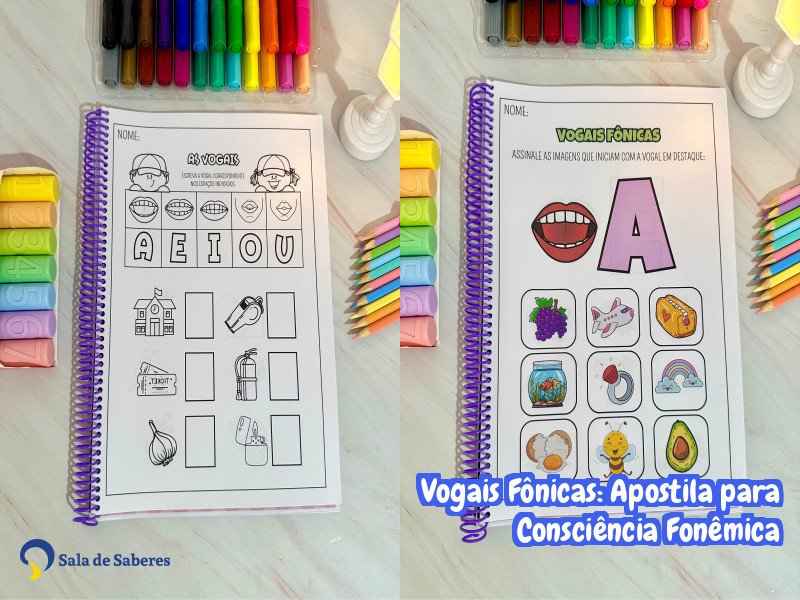 Imagem de Vogais Fônicas: Apostila para Consciência Fonêmica