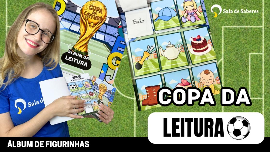 Álbum da Copa da Leitura - Letra Bastão/Palito e Cursiva