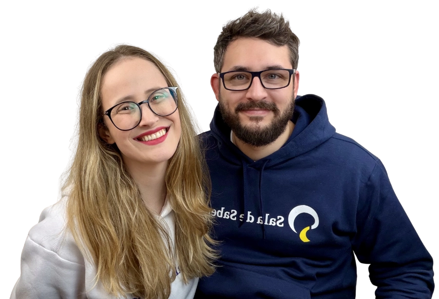Cristina Civa e Marcos Ilha, fundadores da Sala de Saberes