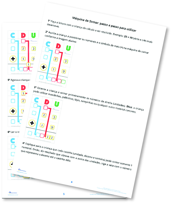 Passo a passo para utilizar a Máquina de Somar