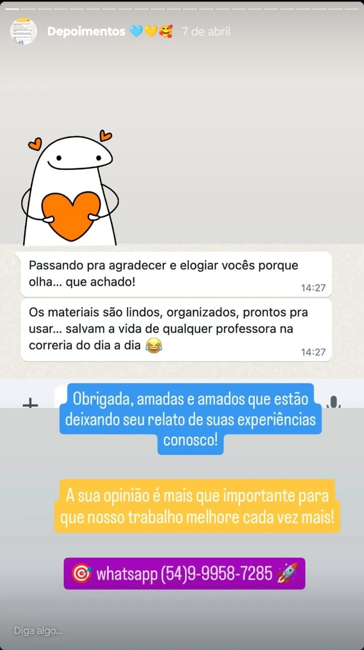 Depoimento no WhatsApp 1